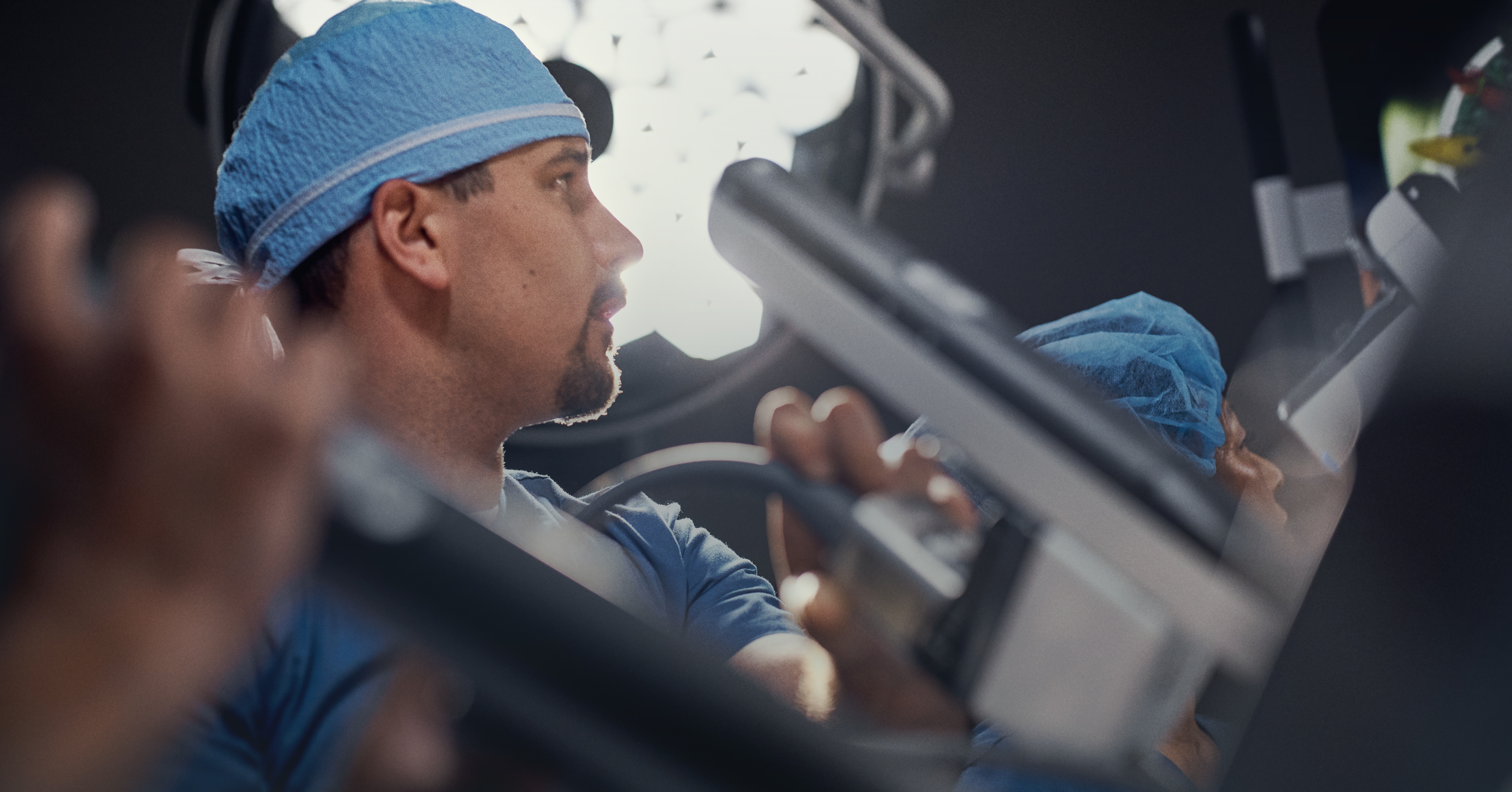 Education training holding endoscope