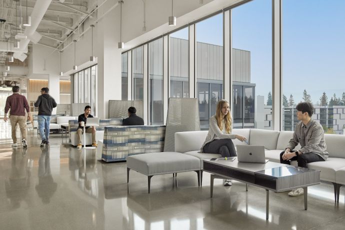 Inside lobby view of Intuitive’s Sunnyvale office