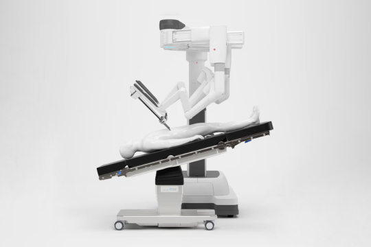 Image showing patient access using integrated table motion