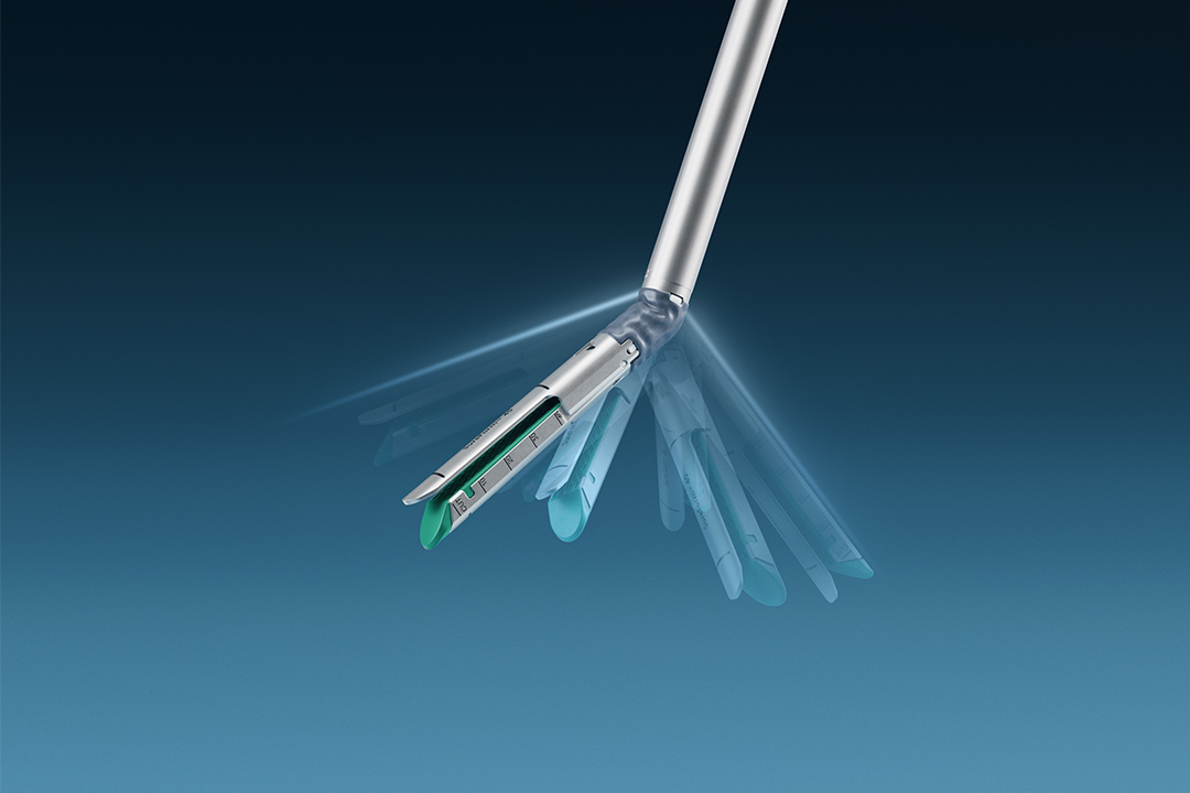 The articulation of the da Vinci SP SureForm 45 stapler.