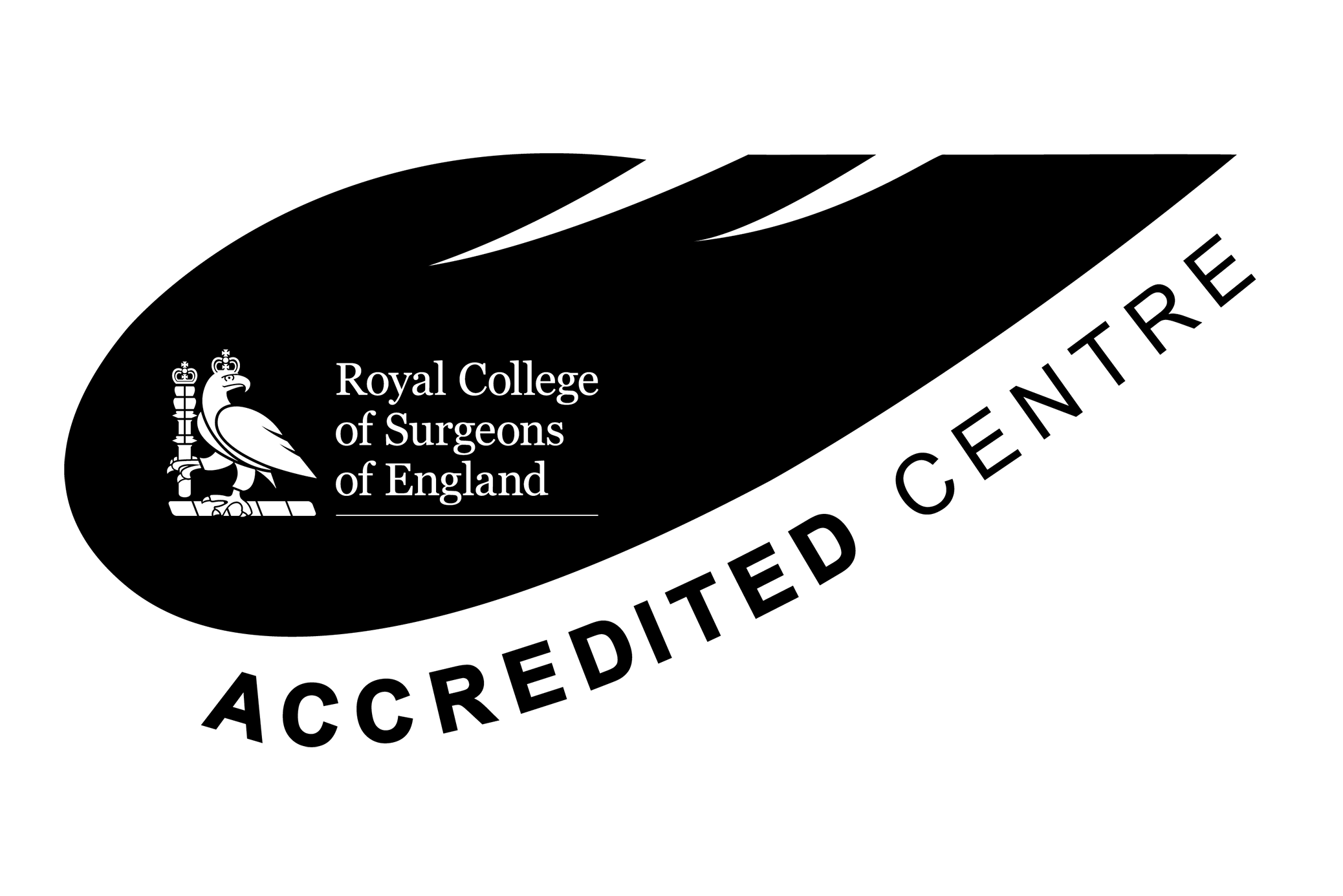 Logo officiel d’accréditation du Royal College of Surgeons of England (Collège royal de chirurgie d’Angleterre)
