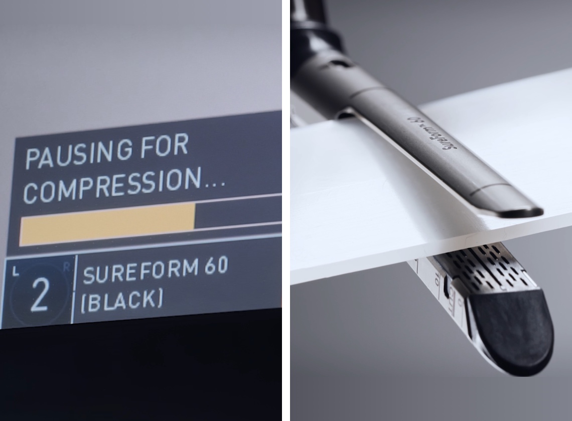 Surform 60ステープラーインストゥルメント使用時のda Vinciソフトウェア