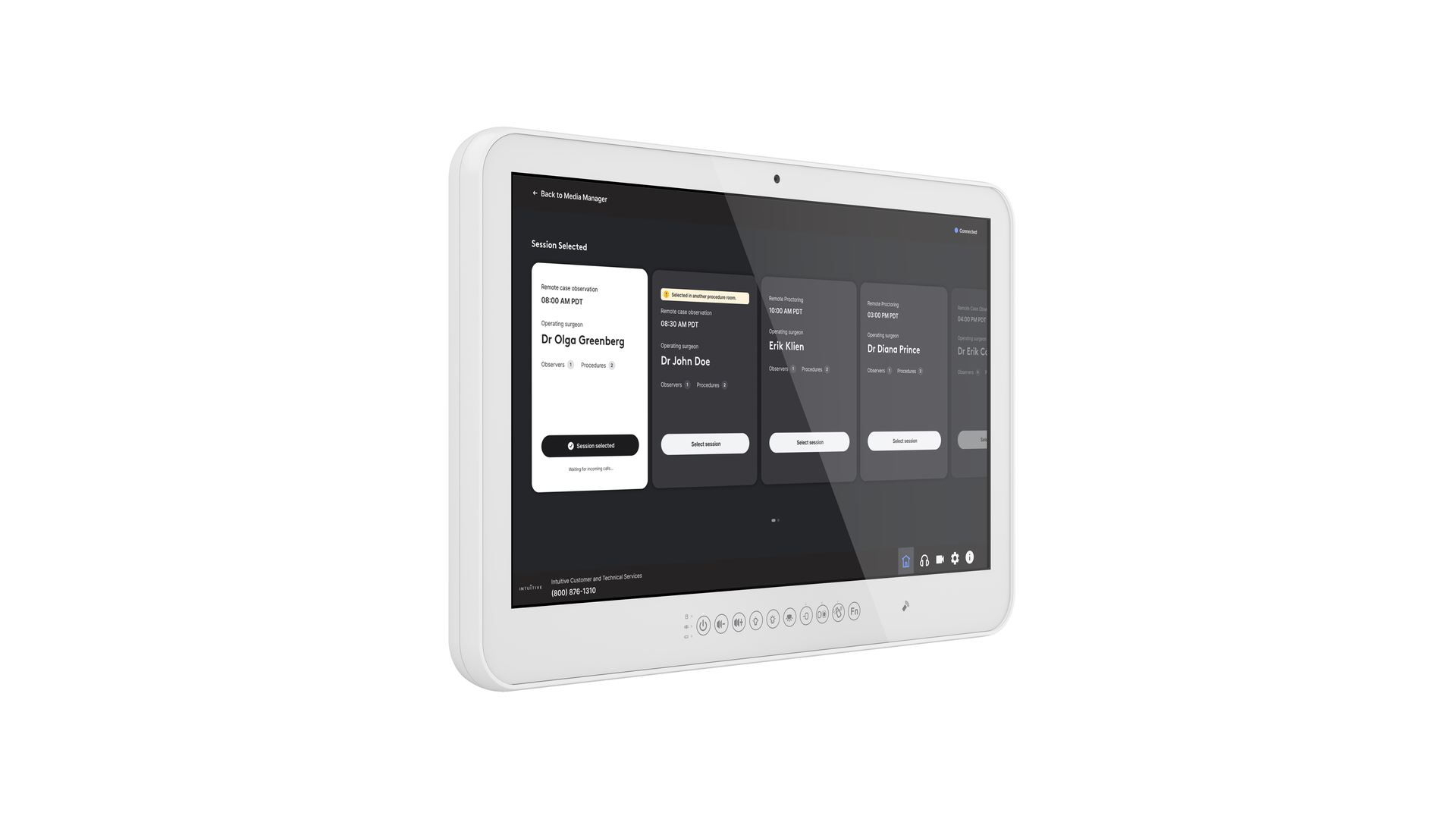 Intuitive Hubモニターのアングルビュー
