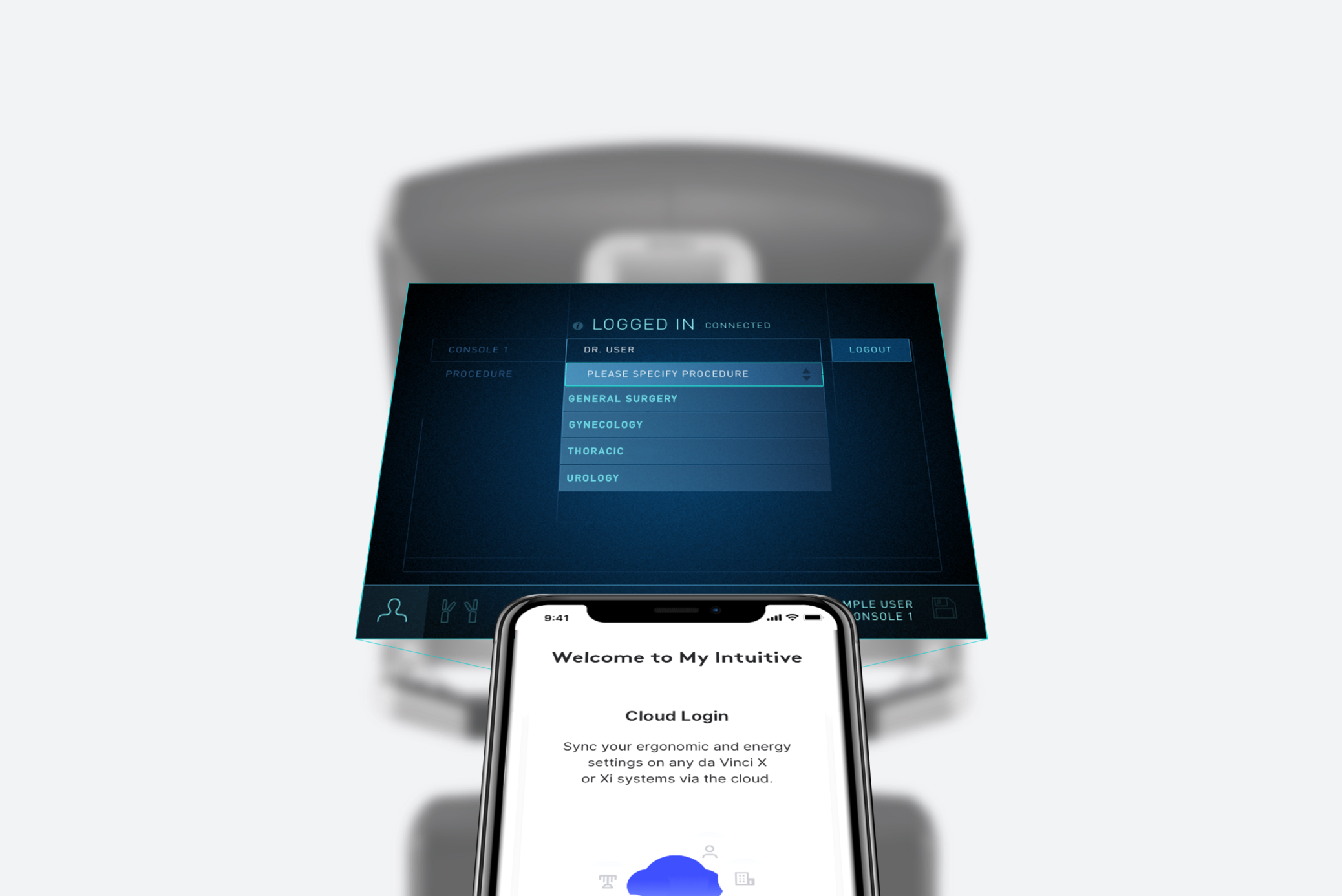 サージョンコンソールからのMy Intuitiveへのクラウドログイン